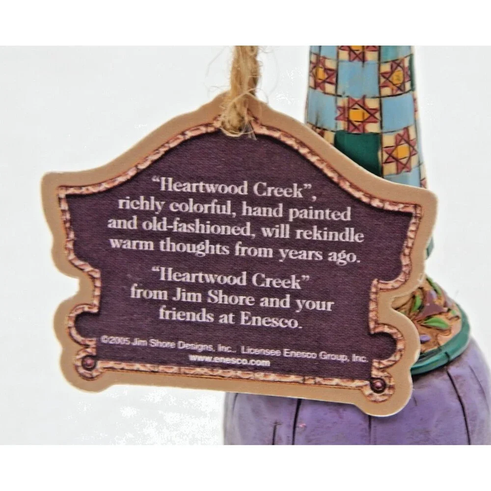 Jim Shore Heartwood Creek Angel Bell 2 AT Ornament 4002419 Brown Hair 2005